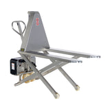 Vestil L-Series Stainless Steel Tote Lifter — Food-Safe & Wash-Down Ready Ergonomic Lifter for Pharmaceutical, Food Processing, and Clean Room Operations