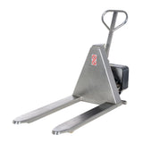 Vestil L-Series Stainless Steel Tote Lifter — Food-Safe & Wash-Down Ready Ergonomic Lifter for Pharmaceutical, Food Processing, and Clean Room Operations