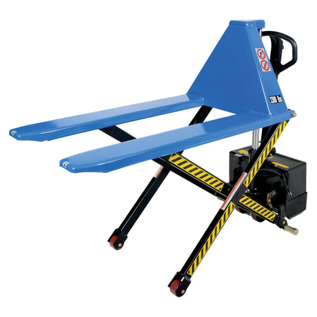 Vestil L-Series Tote Lifter — Powered or Hand-Pump Ergonomic Lifter for Skids, Totes, Boxes, and Baskets