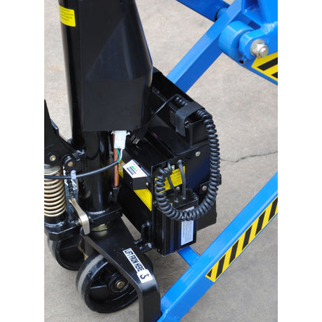 Vestil L-270-DP-HD Dual Power Tote Lifter — Hand Pump AND 12V DC Battery in One Unit for Maximum Operational Flexibility