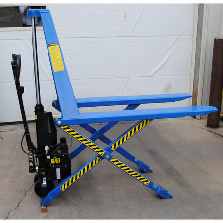 Vestil L-270-DP-HD Dual Power Tote Lifter — Hand Pump AND 12V DC Battery in One Unit for Maximum Operational Flexibility