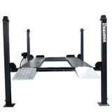 Daytona LFPP9 9,000 lb 4-Post Parking Lift – Home & Commercial Vehicle Storage Lift with Aluminum Ramps, 120V