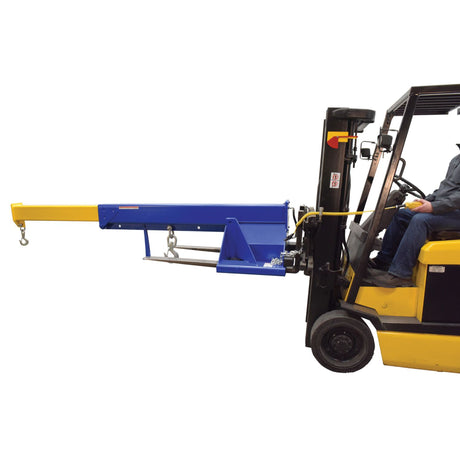 Vestil LM-HBE Hydraulic Powered Telescoping Forklift Lift Boom — Power-Operated Extension, 8,000 lb Capacity