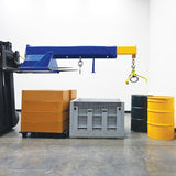 Vestil LM-HBE Hydraulic Powered Telescoping Forklift Lift Boom — Power-Operated Extension, 8,000 lb Capacity