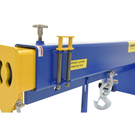 Vestil LM-HBE Hydraulic Powered Telescoping Forklift Lift Boom — Power-Operated Extension, 8,000 lb Capacity