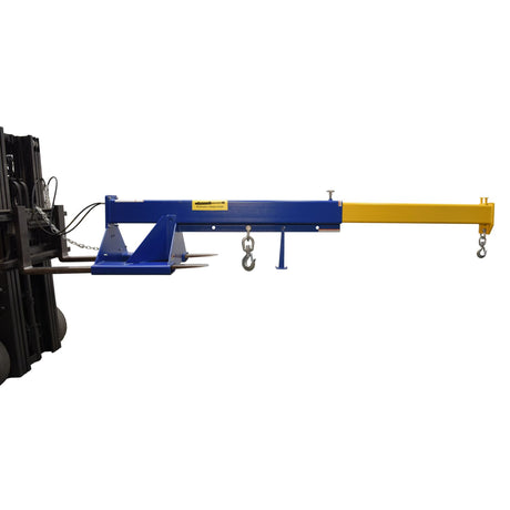 Vestil LM-HBE Hydraulic Powered Telescoping Forklift Lift Boom — Power-Operated Extension, 8,000 lb Capacity