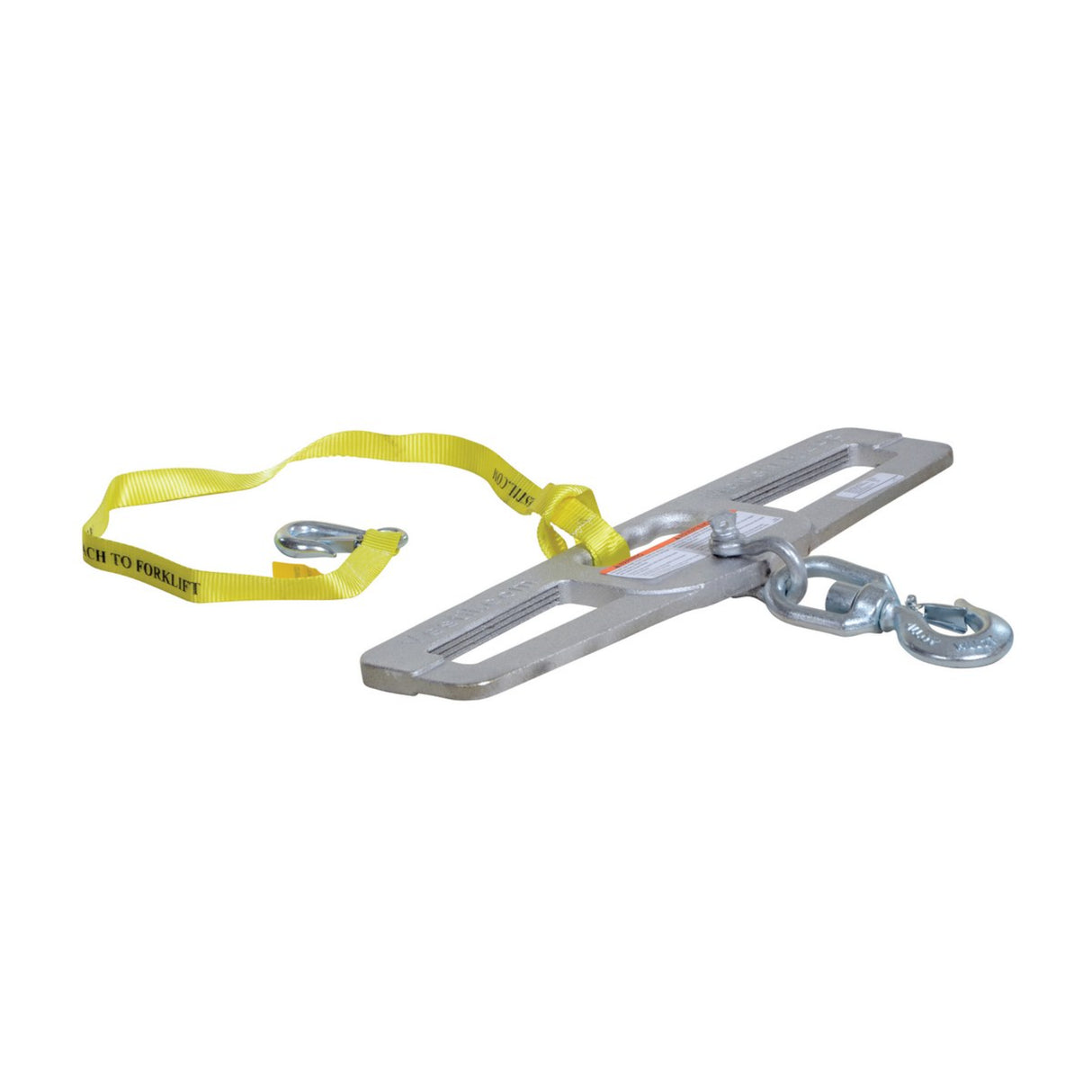 Vestil LM-HP Fork Truck Hook Plate — Forklift Lifting Hook Plate with Anchor Shackle, 4,000–10,000 lb