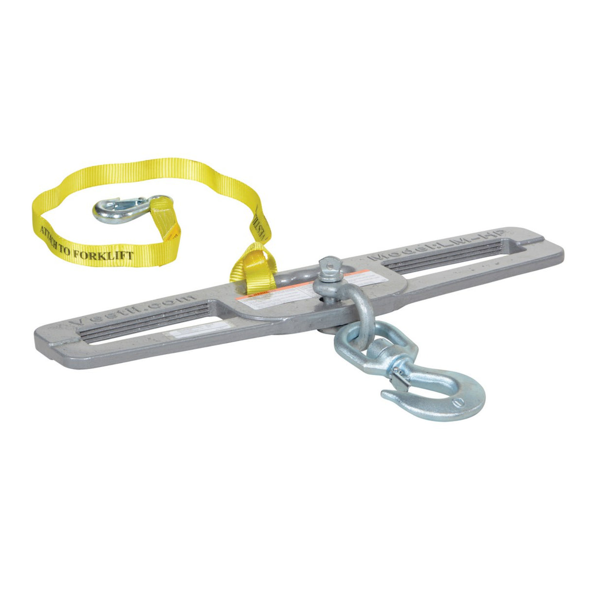 Vestil LM-HP Fork Truck Hook Plate — Forklift Lifting Hook Plate with Anchor Shackle, 4,000–10,000 lb