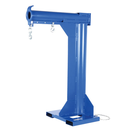 Vestil LM-HRT High Rise Telescoping Forklift Lift Boom — Elevated Hook with Extendable Reach for Above-Grade Lifting
