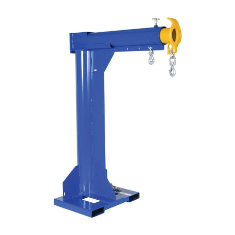 Vestil LM-HRT High Rise Telescoping Forklift Lift Boom — Elevated Hook with Extendable Reach for Above-Grade Lifting