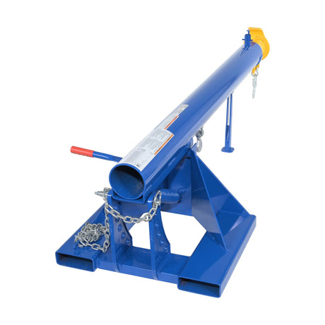 Vestil LM-OBT Orbiting Telescoping Forklift Lift Boom — Rotating Hook with Extendable Reach for Maximum Lift Versatility