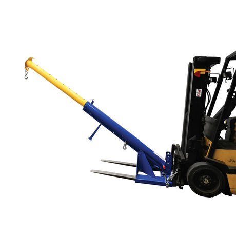 Vestil LM-OBT Orbiting Telescoping Forklift Lift Boom — Rotating Hook with Extendable Reach for Maximum Lift Versatility