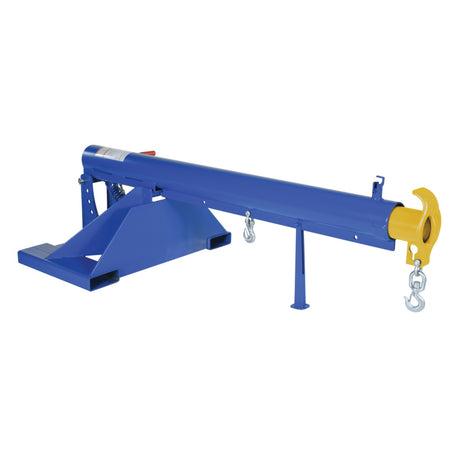 Vestil LM-OBT Orbiting Telescoping Forklift Lift Boom — Rotating Hook with Extendable Reach for Maximum Lift Versatility