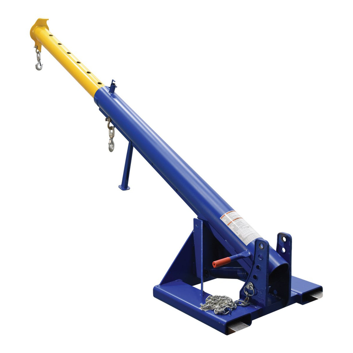 Vestil LM-OBT Orbiting Telescoping Forklift Lift Boom — Rotating Hook with Extendable Reach for Maximum Lift Versatility