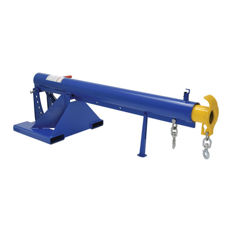 Vestil LM-OBT Orbiting Telescoping Forklift Lift Boom — Rotating Hook with Extendable Reach for Maximum Lift Versatility