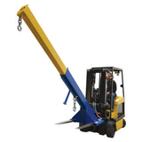 Vestil LM-OBT Orbiting Telescoping Forklift Lift Boom — Rotating Hook with Extendable Reach for Maximum Lift Versatility