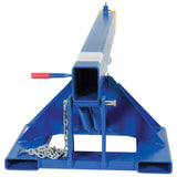 Vestil LM-OBT Orbiting Telescoping Forklift Lift Boom — Rotating Hook with Extendable Reach for Maximum Lift Versatility