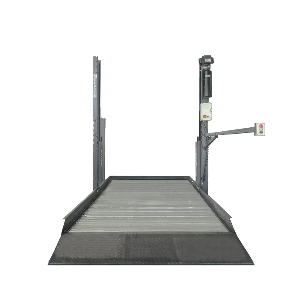 Daytona LTPP6 6,000 lb 2-Post Parking Lift – Space-Saving Shared-Post Vehicle Storage Lift, 110V