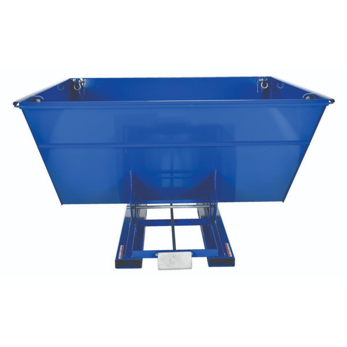 Vestil H Series Low-Profile 90° Self-Dumping Steel Hoppers | Dump From the Seat, Easy-Load Front Edge, 0.25–2 Cubic Yard, 2,000–6,000 lb