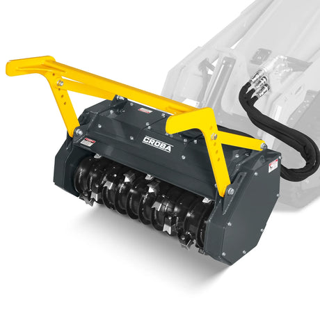 MechMaxx 37" Forestry Drum Mulcher Attachment for Mini Skid Steers