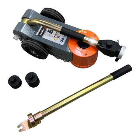 Martins Industries 33-Ton Professional Portable Air/Hydraulic Floor Jack (MFJ-S30T) – Lightweight 2-Stage Service Jack with Foldable Handle for Trucks, Buses & Machinery, 66,000 lb Capacity