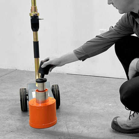 Martins Industries 33-Ton Professional Portable Air/Hydraulic Floor Jack (MFJ-S30T) – Lightweight 2-Stage Service Jack with Foldable Handle for Trucks, Buses & Machinery, 66,000 lb Capacity