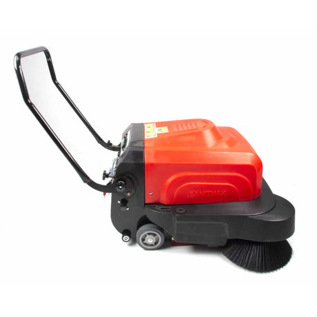 SM1050 41.3" Battery Powered Walk-behind Floor Sweeper with Water Sprinklers, Triple Brushes