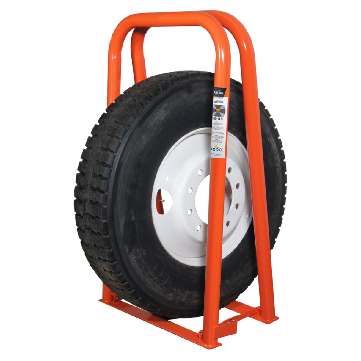 Martins Industries Portable 2-Bar Wide-Base Tire Inflation Cage – 48" Tire Capacity (MIC-2WB)