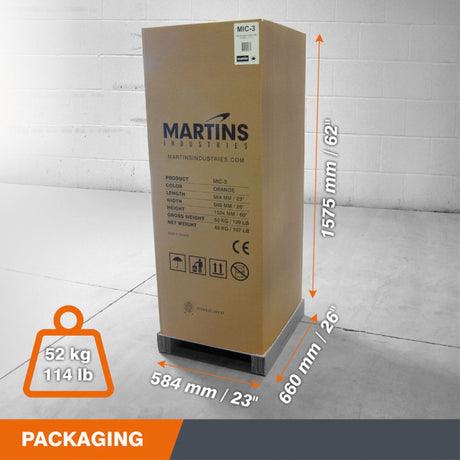 Martins Industries 3-Bar Tire Inflation Cage (MIC-3) – OSHA-Compliant Safety Cage for Truck & Bus (TBR) Tires & Multi-Piece Rims up to 47″ OD, 130 PSI