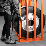 Martins Industries 4-Bar Tire Inflation Cage (MIC-4) – OSHA-Compliant Safety Cage for Truck & Bus (TBR) Tires & Multi-Piece Rims up to 47″ OD, 130 PSI