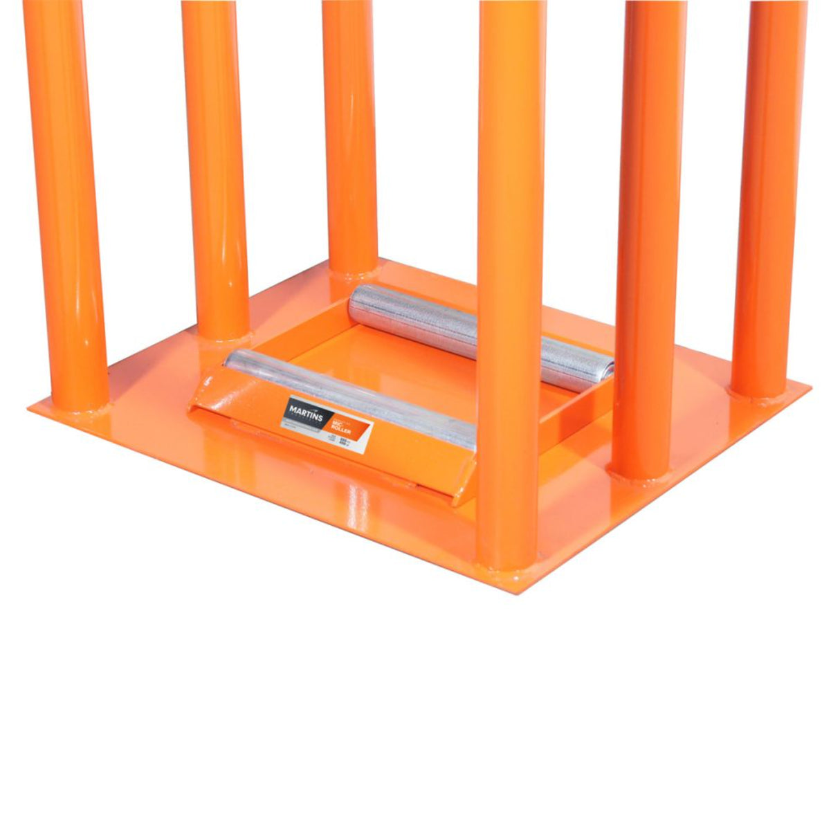 Martins Industries 4-Bar Tire Inflation Cage Complete Kit (MIC-4-KIT) – OSHA-Compliant Truck & Bus Tire Cage with Automatic Flatematic Inflator & Roller Kit, up to 47″ OD