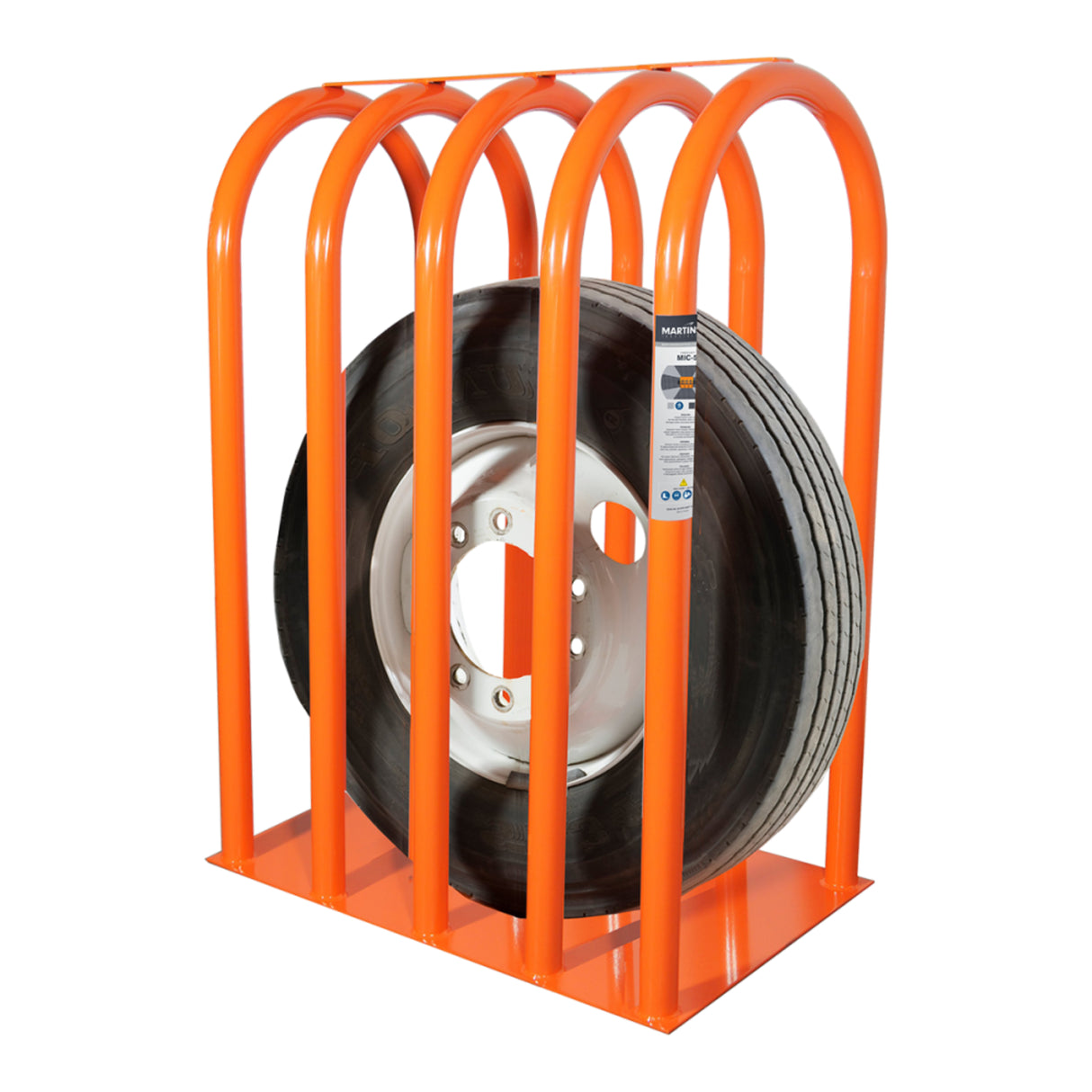 Martins Industries 5-Bar Tire Inflation Cage (MIC-5) – OSHA-Compliant Safety Cage for Truck & Bus (TBR) Tires & Multi-Piece Rims up to 47″ OD, 130 PSI