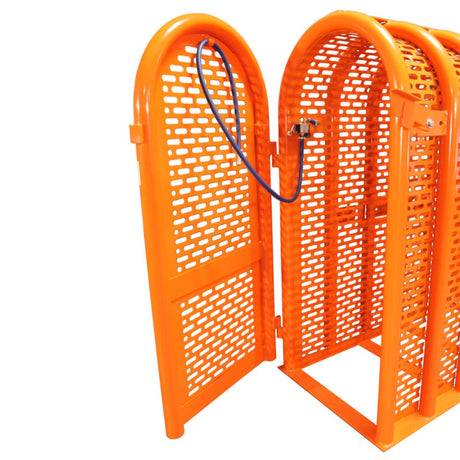 Martins Industries 6-Bar HD Tire Inflation Cage (MIC-6HD) – OSHA-Compliant Safety Cage for Truck, Bus & Aircraft Tires up to 47″ OD, 130 PSI