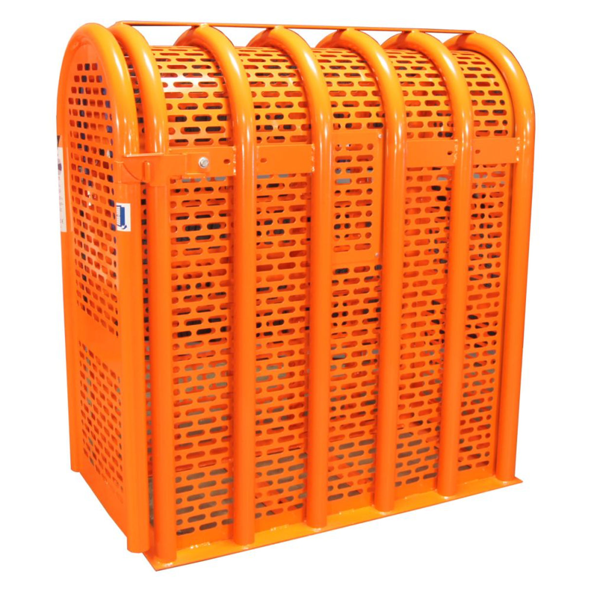 Martins Industries 6-Bar HD Tire Inflation Cage Kit with Inflator (MIC-6HD-KIT) – OSHA-Compliant Truck & Bus Tire Cage with Automatic Flatematic Inflator & Roller Kit, up to 47″ OD