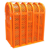 Martins Industries 6-Bar HD Tire Inflation Cage Kit with Inflator (MIC-6HD-KIT) – OSHA-Compliant Truck & Bus Tire Cage with Automatic Flatematic Inflator & Roller Kit, up to 47″ OD