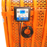 Martins Industries 6-Bar HD Tire Inflation Cage Kit with Inflator (MIC-6HD-KIT) – OSHA-Compliant Truck & Bus Tire Cage with Automatic Flatematic Inflator & Roller Kit, up to 47″ OD