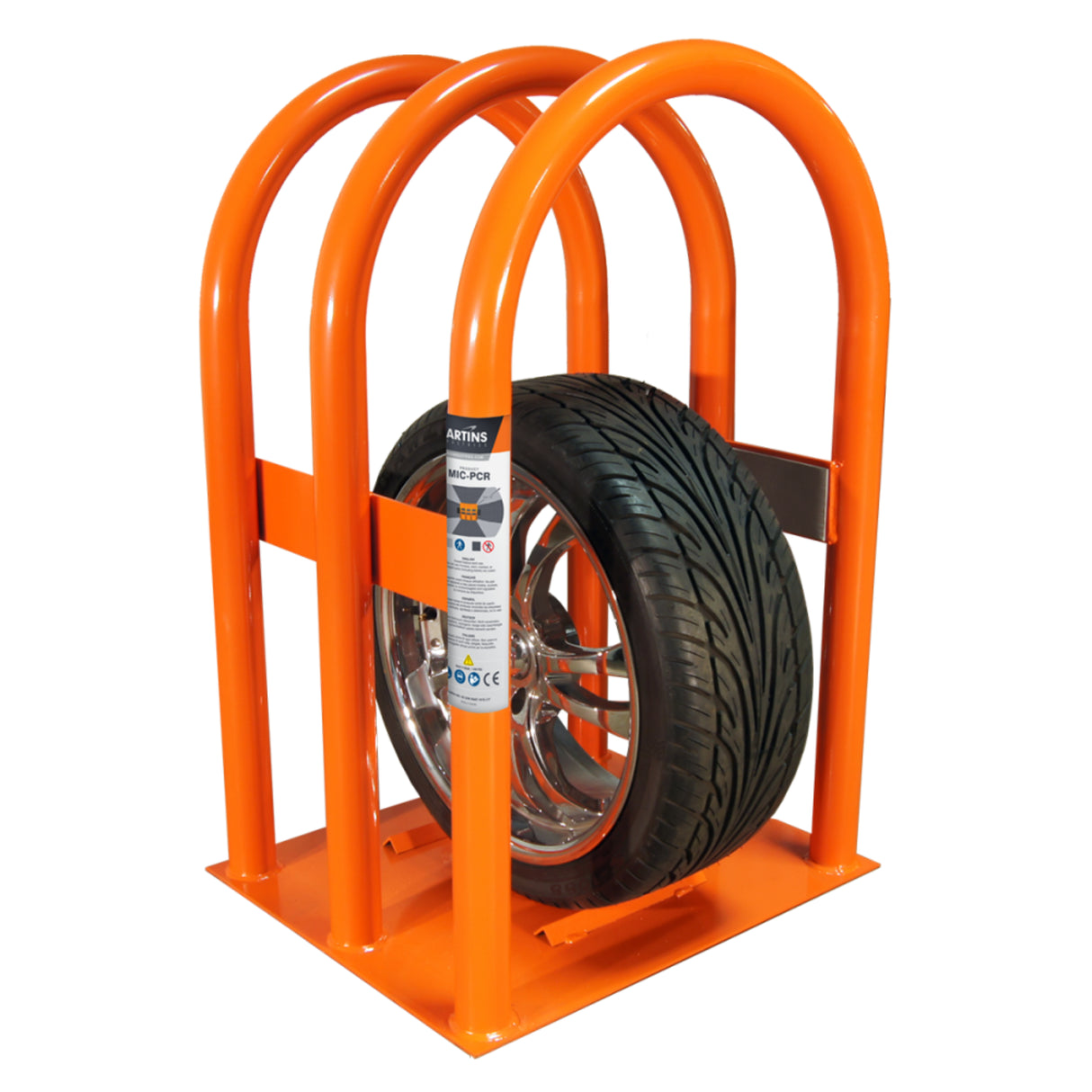 Martins Industries Passenger Car & SUV Tire Inflation Cage (MIC-PCR) – OSHA-Compliant 3-Bar Safety Cage for Car, SUV & Smaller Tires up to 35″ OD, 130 PSI