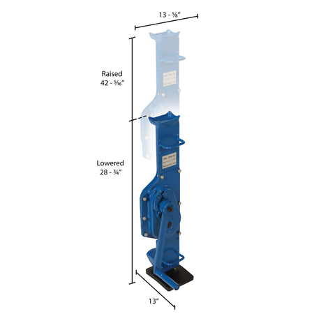 Vestil MMJ Mechanical Machinery Jack — Drift-Free Crank Jack for Vehicle & Equipment Maintenance