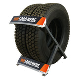 Martins Industries Truck Tire Display Rack – 8 Truck Tire Capacity, 1,750 lb Load Capacity (MTBRD)