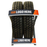 Martins Industries Truck Tire Display Rack – 8 Truck Tire Capacity, 1,750 lb Load Capacity (MTBRD)