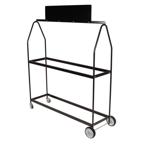 Martins Industries Deluxe Mobile Tire Display Rack (MTD-72) – 2-Tier Rolling Tire Display, Holds up to 16 Tires, 23″–32″ OD, Custom Logo Header