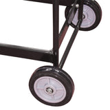 Martins Industries Deluxe Mobile Tire Display Rack (MTD-72) – 2-Tier Rolling Tire Display, Holds up to 16 Tires, 23″–32″ OD, Custom Logo Header