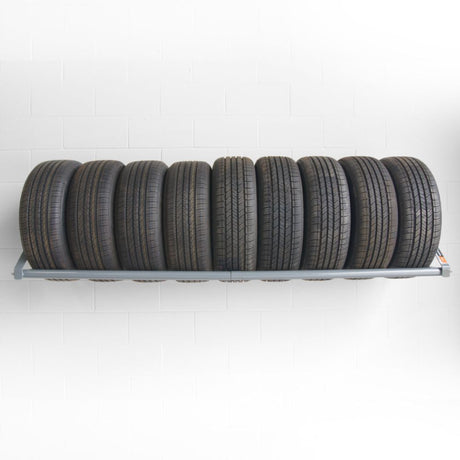 Martins Industries Wall-Mount Tire Rack – 500 lb Capacity, Holds 8 Tires (MWM-80)