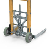 Martins Industries Tire Rider Classic Tire Cart (MWTC) – Steel & Wood Mobile Tire Cart, Holds up to 8 Tires / 450 lb, Foot-Activated Clamps