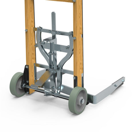 Martins Industries Tire Rider Classic Tire Cart (MWTC) – Steel & Wood Mobile Tire Cart, Holds up to 8 Tires / 450 lb, Foot-Activated Clamps