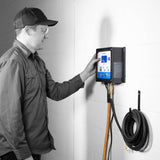 Martins Industries Flatematic Single Automatic Tire Inflator – 145 PSI Wall-Mount Digital Inflator with 25 ft Hose
