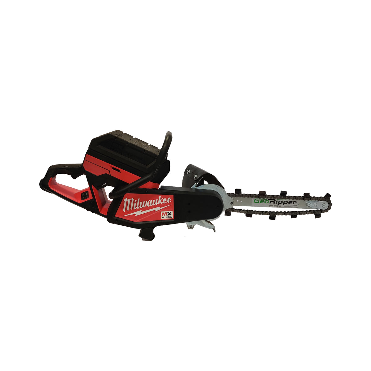 MiniTrencher GeoRipper T/A Trenching Attachment for Milwaukee Power Cutters – Converts MX314 14" Cut-Off Saw to a Mini Trencher, 16"/20" Depth