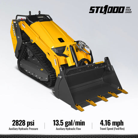MechMaxx 25HP Stand-On Mini Skid Steer Loader with Kubota D1105 Engine