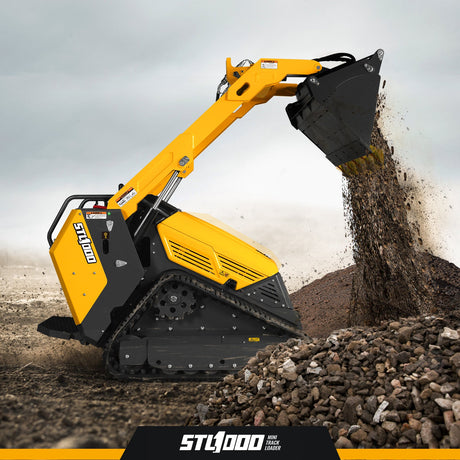 MechMaxx 25HP Stand-On Mini Skid Steer Loader with Kubota D1105 Engine