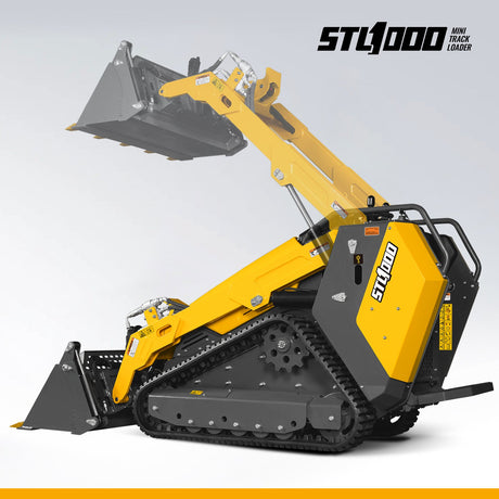 MechMaxx 25HP Stand-On Mini Skid Steer Loader with Kubota D1105 Engine